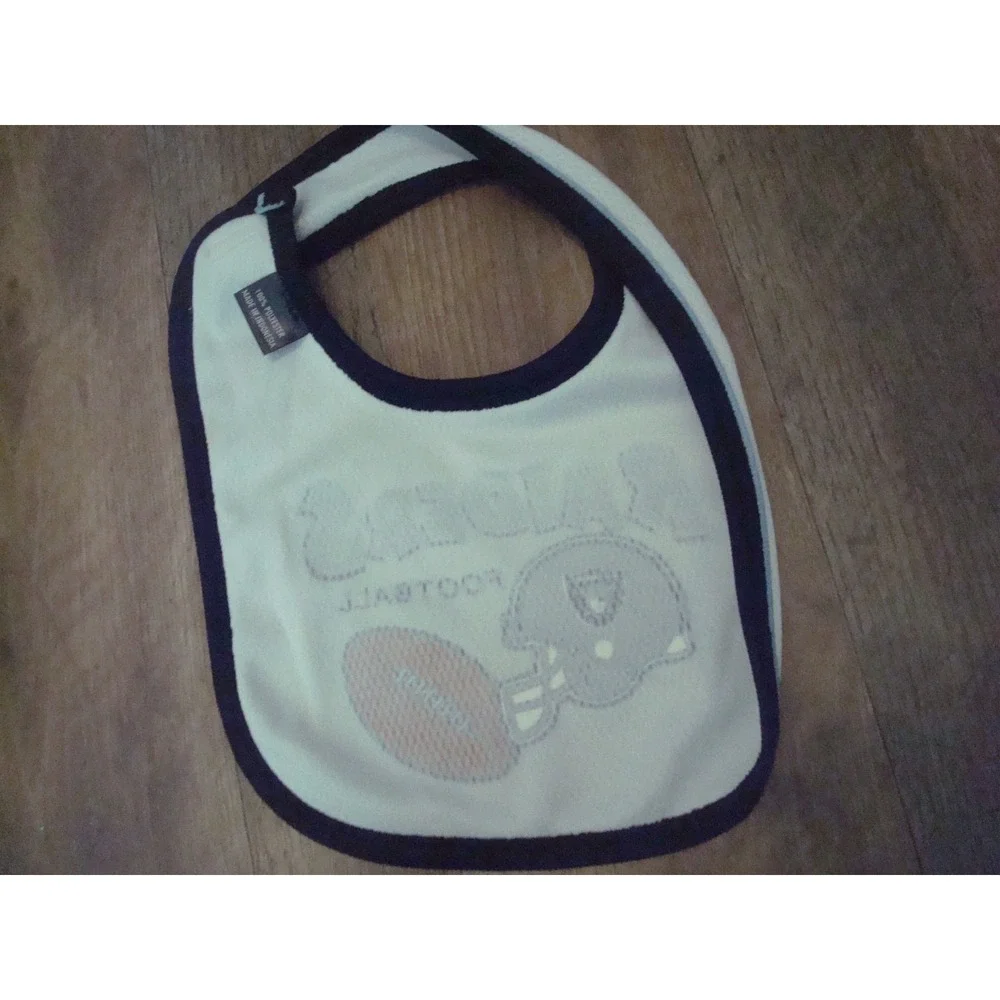 OAKLAND RAIDERS  BABY BIBS‎ BIB   DEADSTOCK  VINTAGE TT3